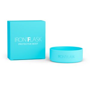 IRON °FLASK Official Protective Silicone Boot, Fits 32oz-40oz Wide/Narrow Mouth Bottles, BPA-Free Water Bottle Bottom Sleeve, Aquamarine